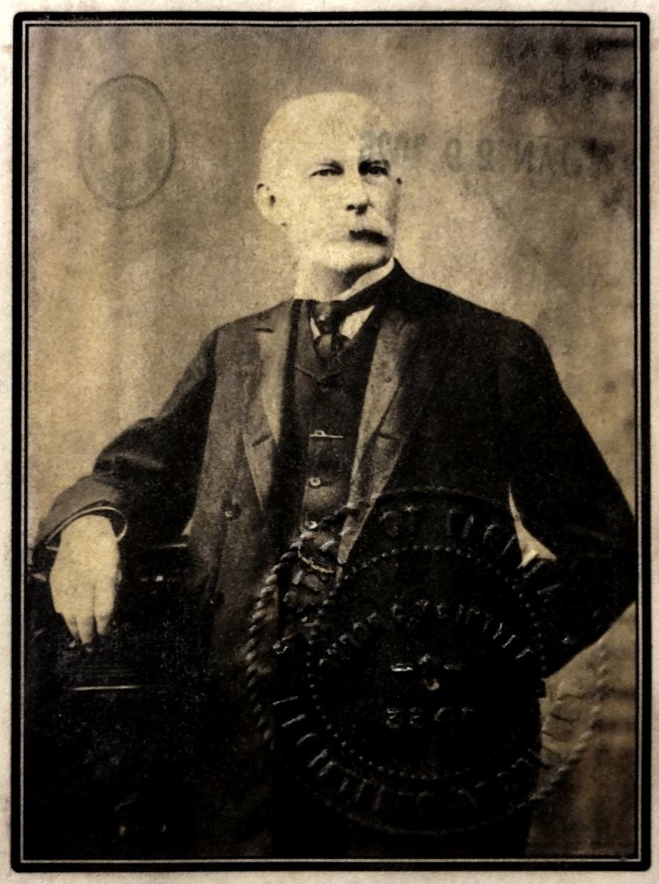 Iron gall monotype — Portrait of Henry Flagler