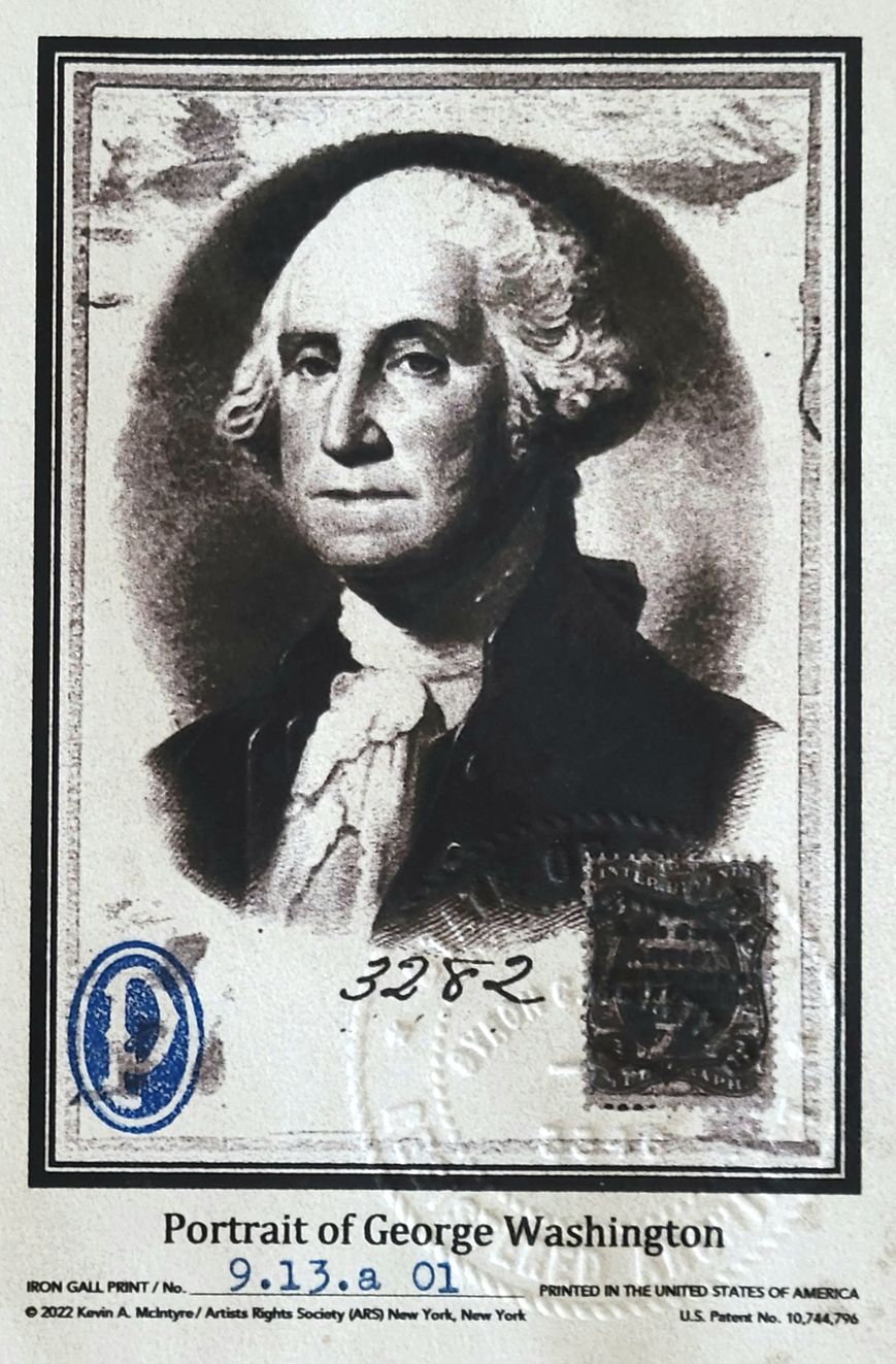 Declaration of Authenticity — Iron Gall Print No. 9.13.a 01